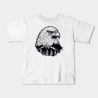 Eagle Bird Animal Freedom World Wildlife Wonder Vector Graphic Kids T-Shirt